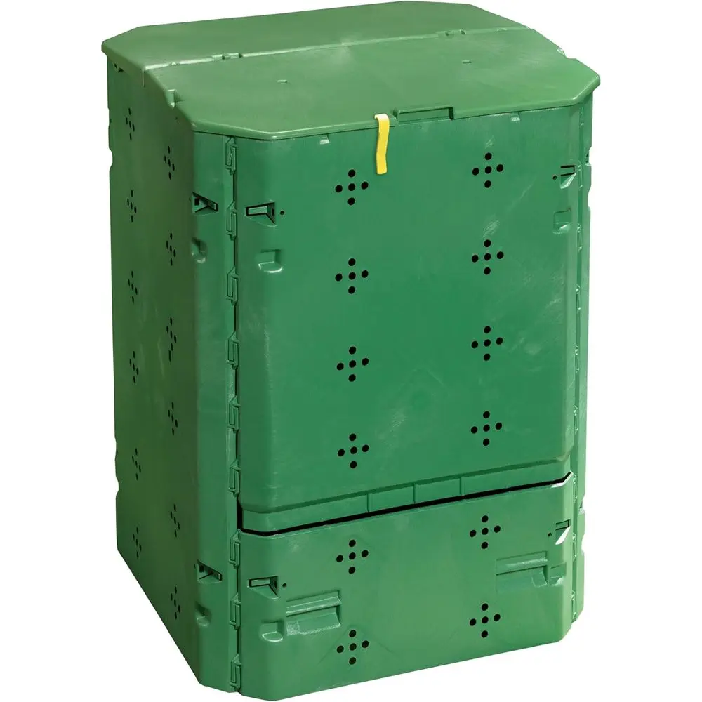 Compost Bin - 600L 녹색 바이오 퇴비화 용기(뚜껑 포함)