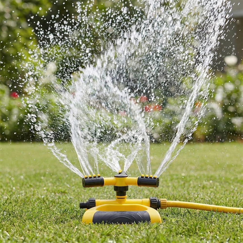Gardening Tools Water - 360도 자동 회전 스프링클러(베이스 포함) 넓은