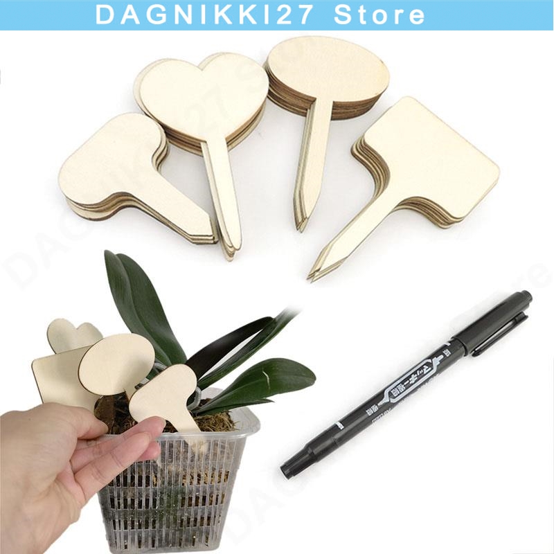 Gardening Tools Types - 10x T 형 나무 식물 라벨