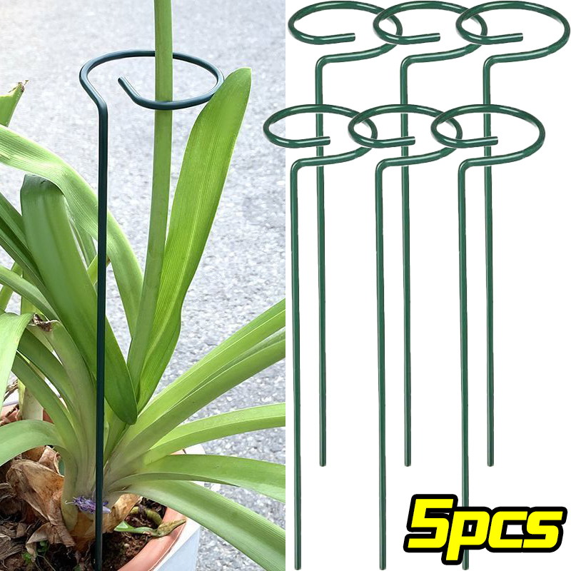 1/10pcs 정원 지원 스테이크 링 금속 단일 줄기  - Gardening Tools For Vines 리뷰 및 가격