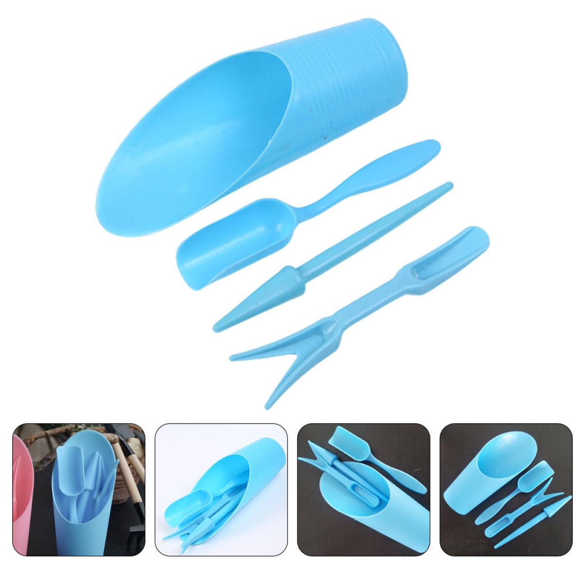 4 개/대, 플라스틱 내구성 양동이 삽 화분 재배 실린 - Gardening Tools Shop 리뷰 및 가격