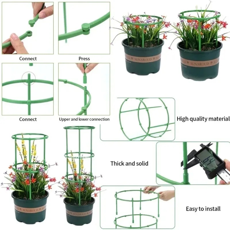 식물 지지대 정원 반원형 꽃꽂이 케이지 식물 성장 고정 - Gardening Tools For Vines 리뷰 및 가격