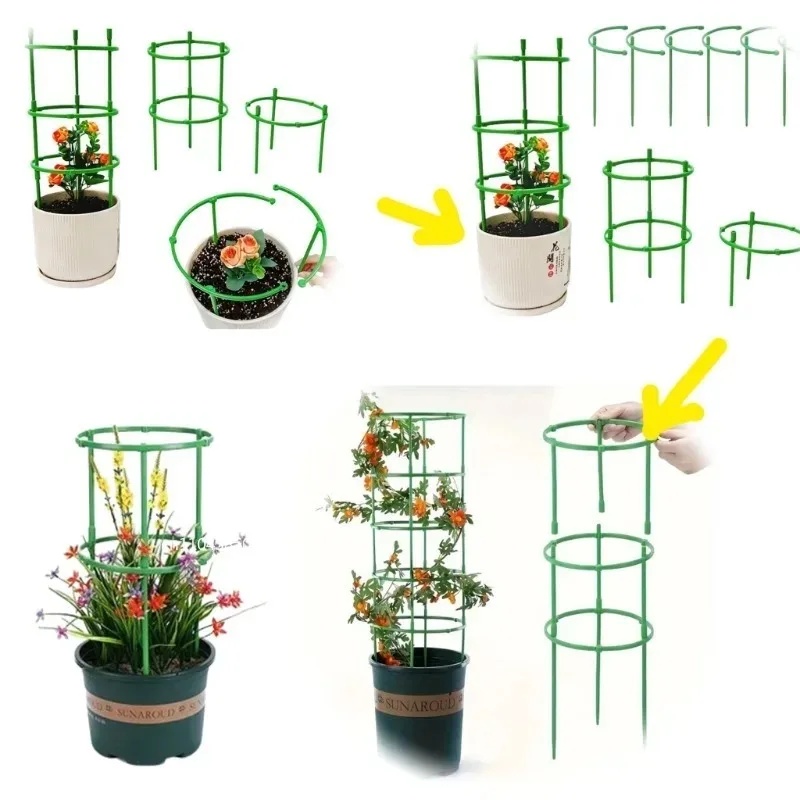 식물 지지대 정원 반원형 꽃꽂이 케이지 식물 성장 고정 - Gardening Tools For Vines 리뷰 및 가격