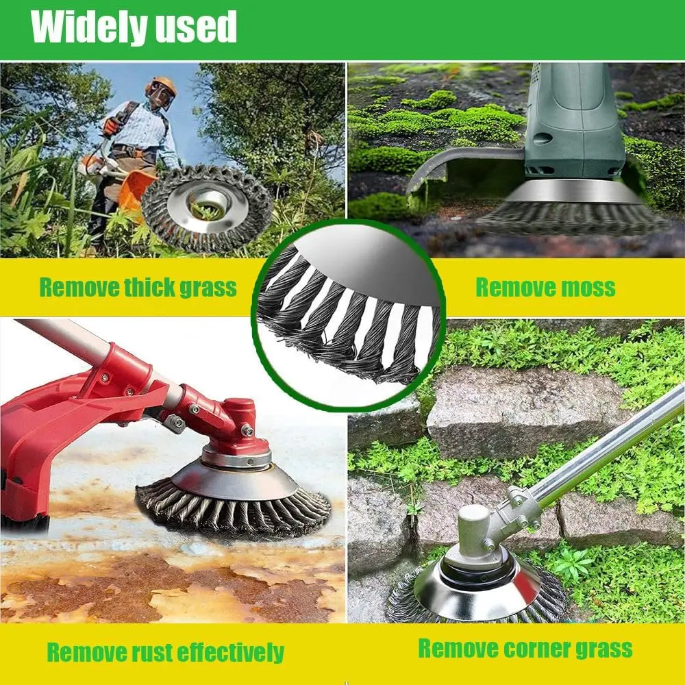 4/6/10인치 스틸 와이어 브러시 트리머 헤드 잡초  - Gardening Tools Shop 리뷰 및 가격