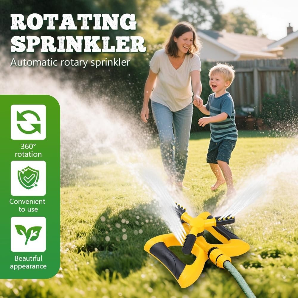 360도 자동 회전 스프링클러(베이스 포함) 넓은 범위 - Gardening Tools Water 리뷰 및 가격