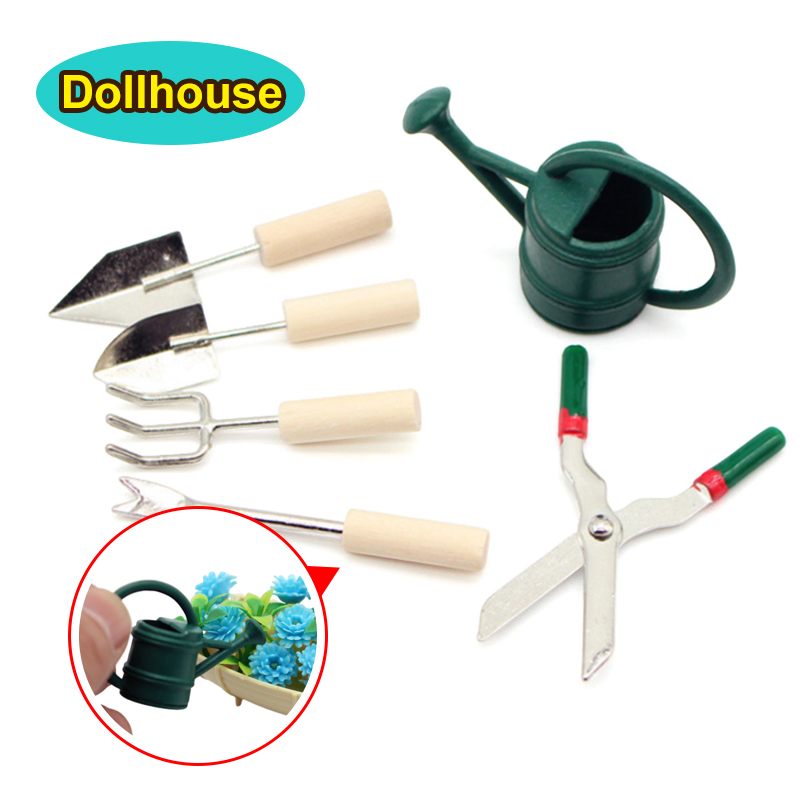 1/12 인형집 시뮬레이션 물뿌리개 삽 가위 세트 인형 - Gardening Tools In 리뷰 및 가격