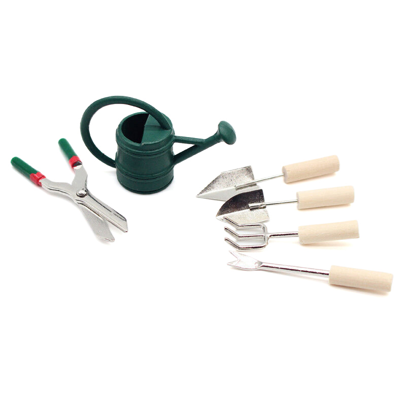 1/12 인형집 시뮬레이션 물뿌리개 삽 가위 세트 인형 - Gardening Tools In 리뷰 및 가격