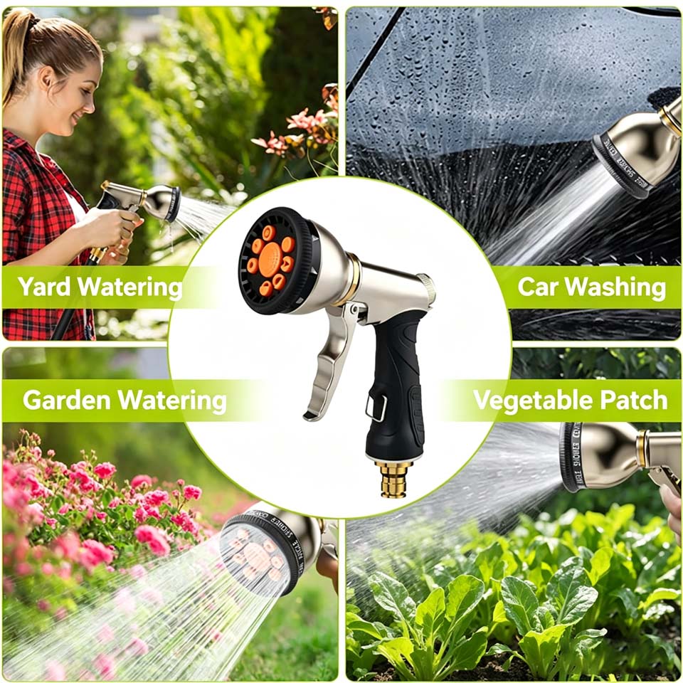 다기능 세차 및 정원용 호스 노즐 스프레이 건, 자동차 - Gardening Tools Types 리뷰 및 가격
