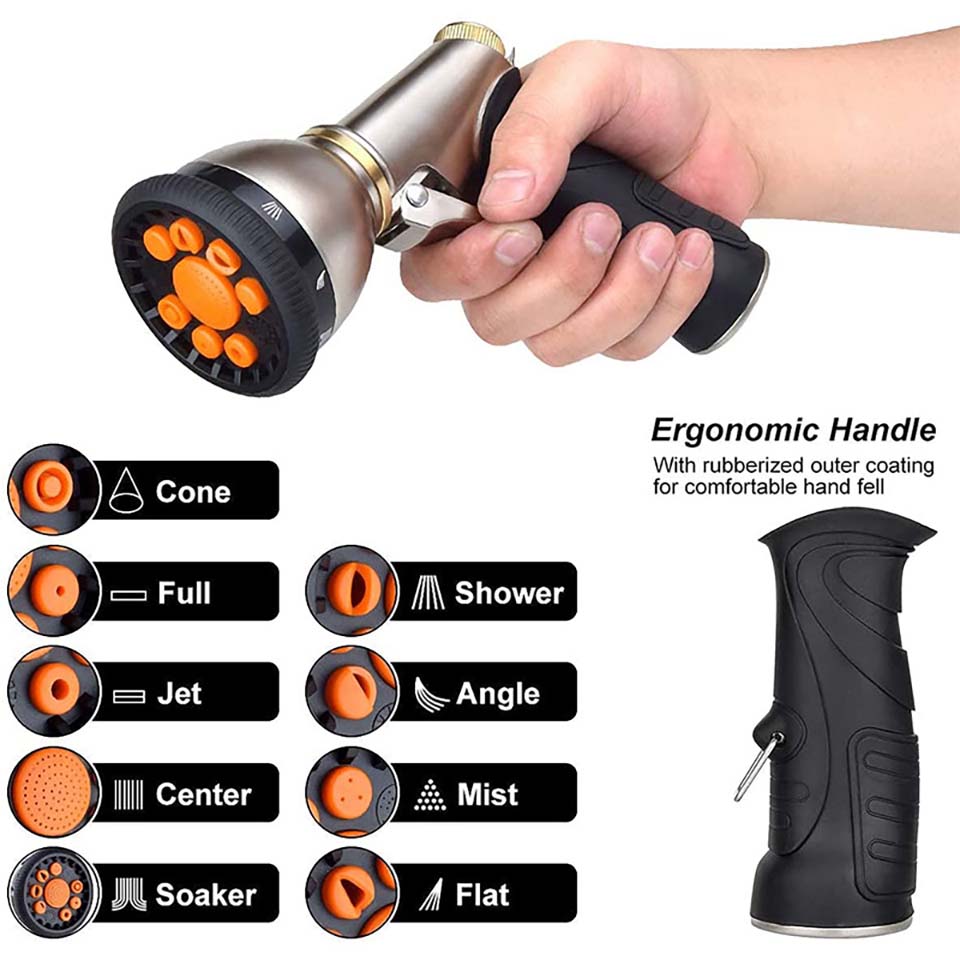 다기능 세차 및 정원용 호스 노즐 스프레이 건, 자동차 - Gardening Tools Types 리뷰 및 가격