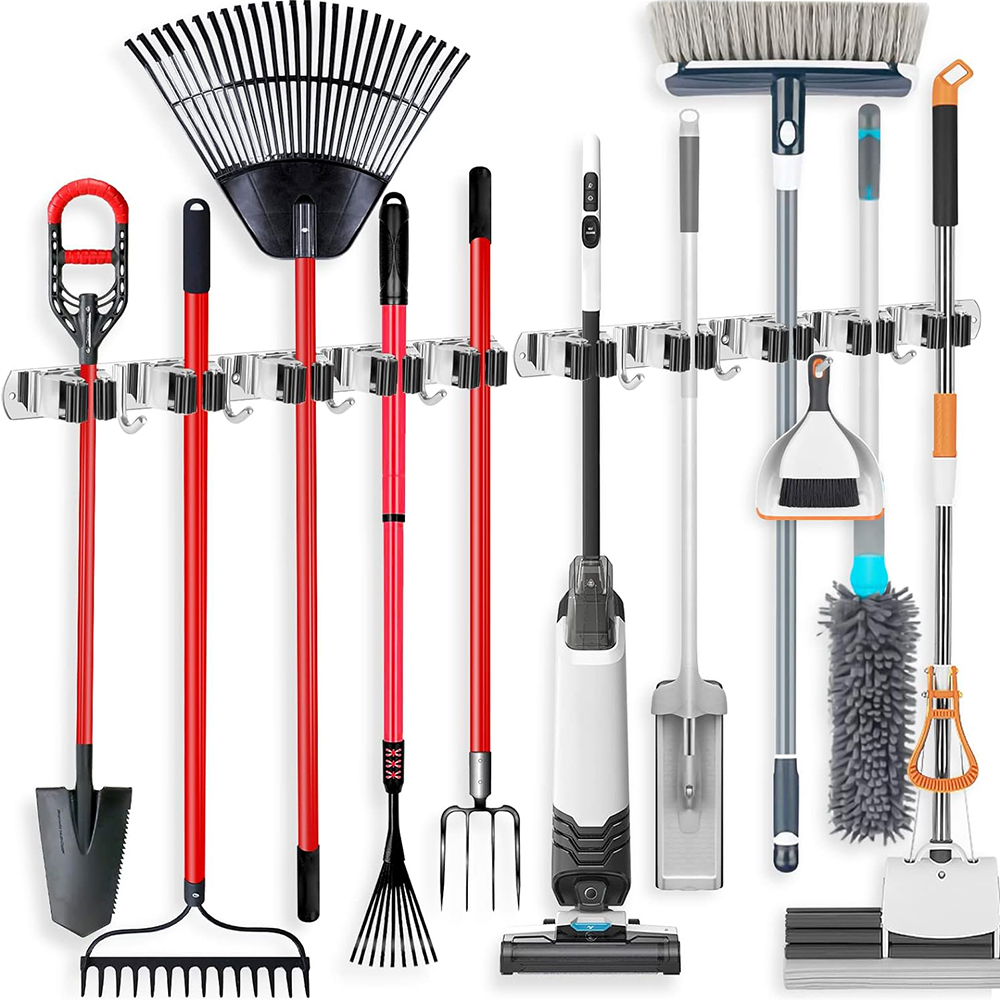 스테인리스 스틸 걸레 및 빗자루 홀더 벽걸이형 다기능  - Gardening Tools Types 리뷰 및 가격