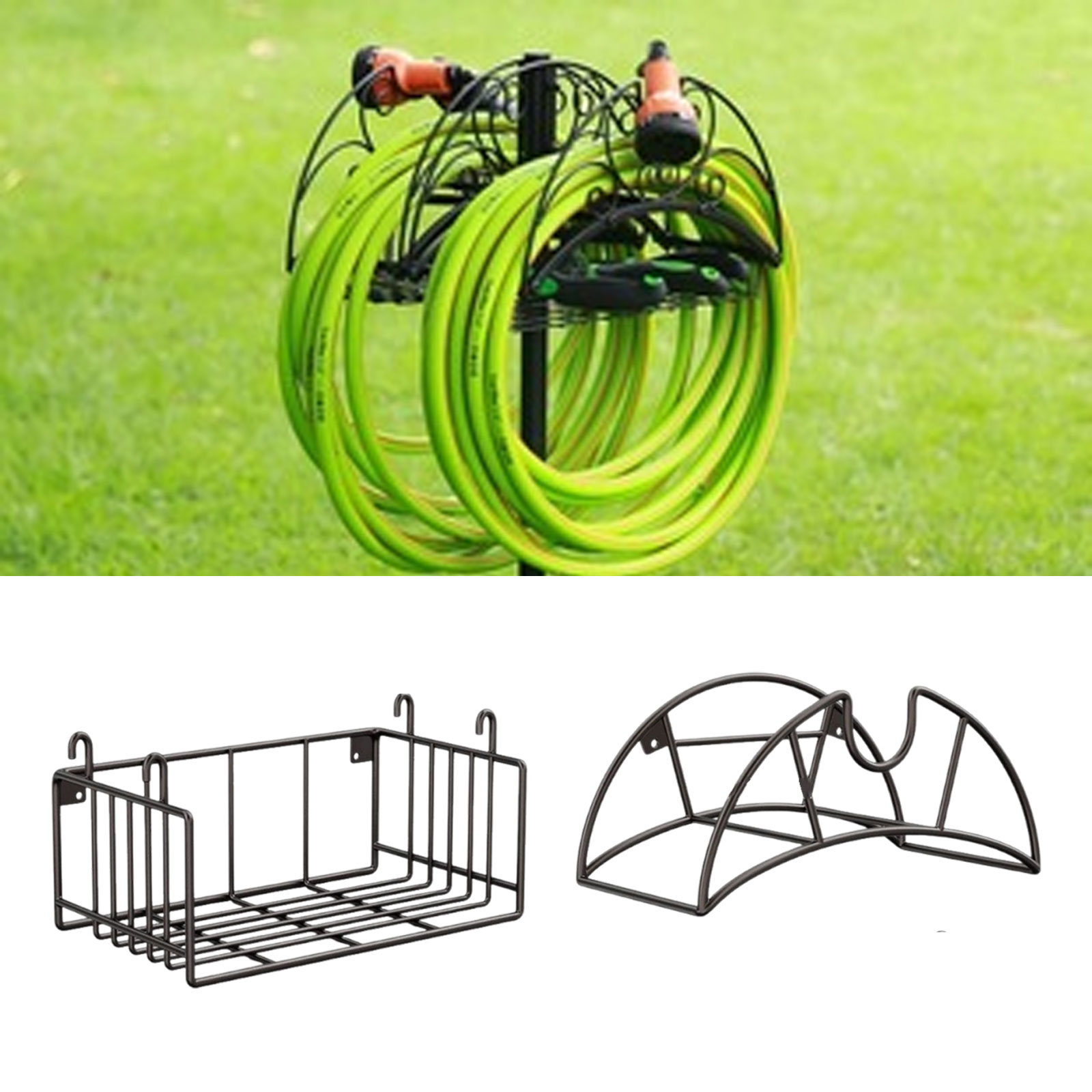 벽걸이 정원 호스 홀더, 공구 정리 브래킷 포함, 튼튼 - Gardening Tools Water 리뷰 및 가격