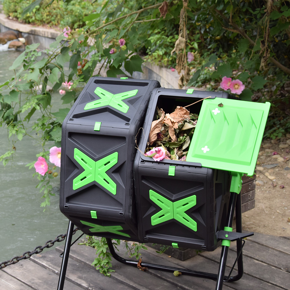 고품질 플라스틱 모던 듀얼 챔버 퇴비 텀블러 70L 1 - Compost Bin 리뷰 및 가격